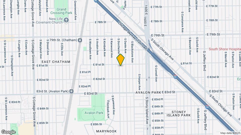 8109 S Dorchester Ave Map and Location Details