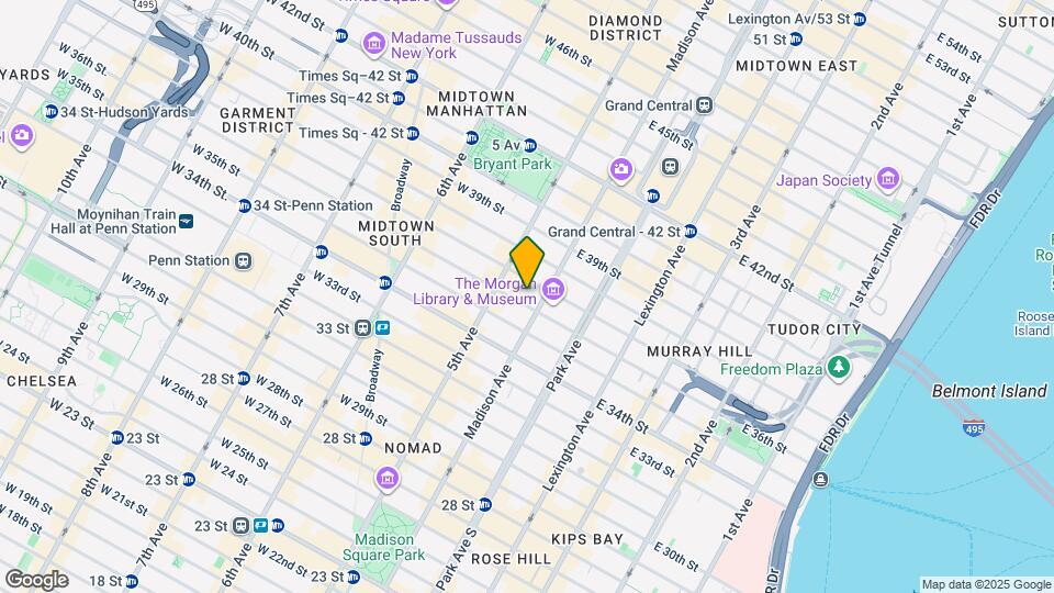 15-17-17 E 36th St Map and Location Details