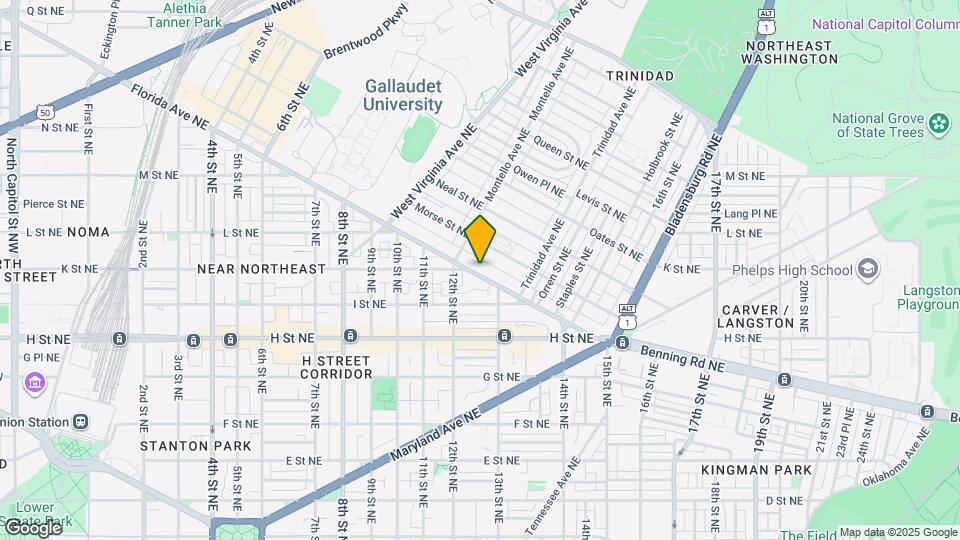 1232 Florida Ave NE Map and Location Details