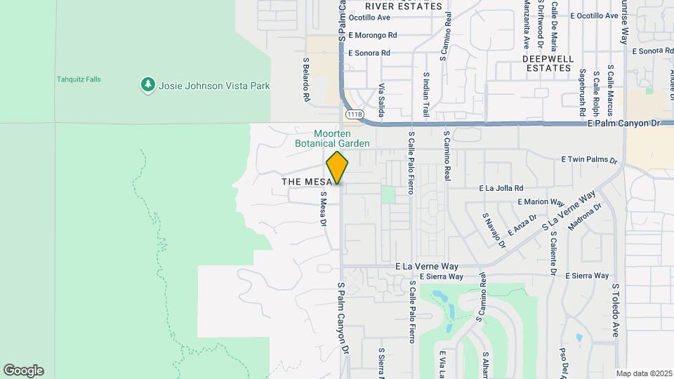 1861 S Palm Canyon Dr Map and Location Details
