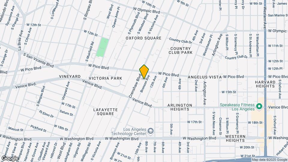 1339 S Bronson Ave Mapa y Detalles de la Ubicación