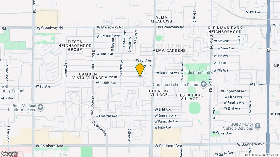 1259 W 7th Dr Map and Location Details