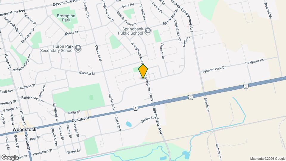 75 Springbank Ave N Map and Location Details