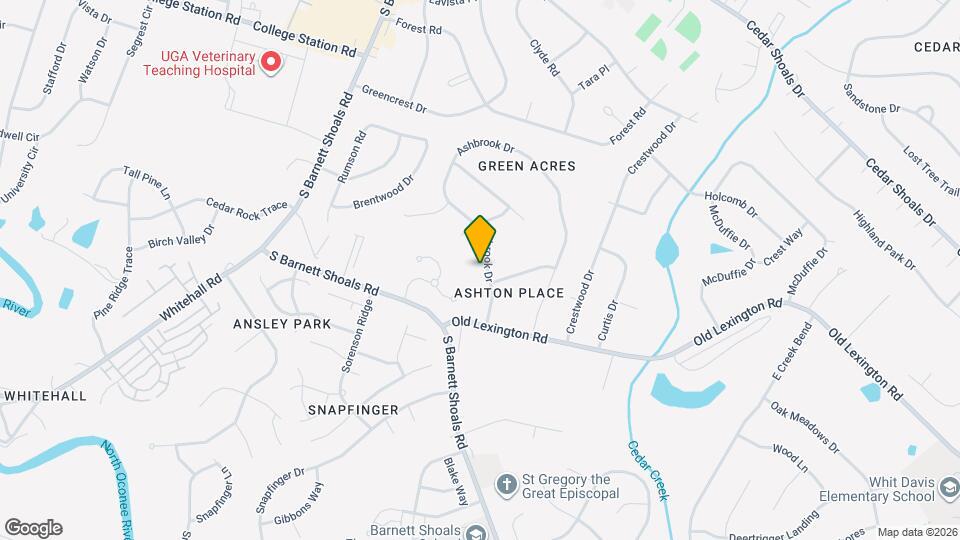 121 Ashbrook Dr Map and Location Details