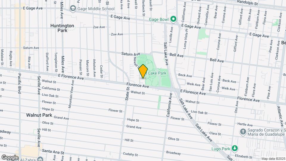 7130 Newell St, Unit B Map and Location Details