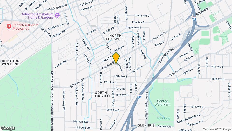 614 1st St S Map and Location Details