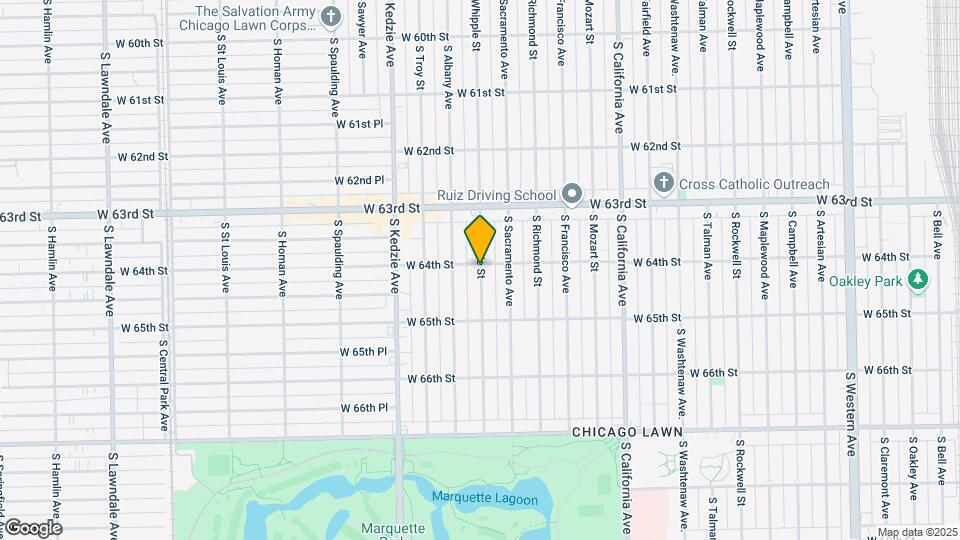 6400 S Whipple St Mapa y Detalles de la Ubicación