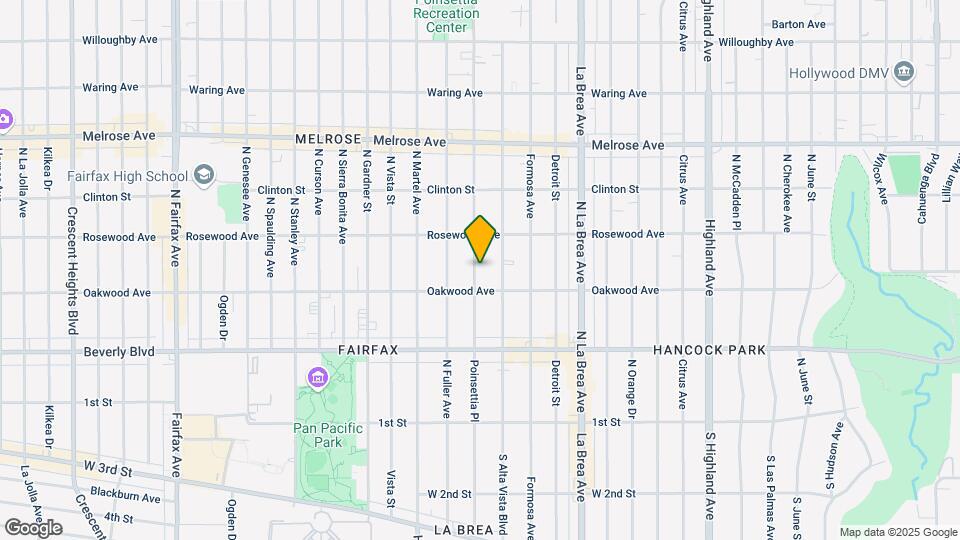 424 N Poinsettia Pl Map and Location Details