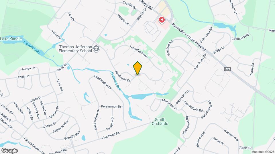 390 Aldeberan Dr Mapa y Detalles de la Ubicación