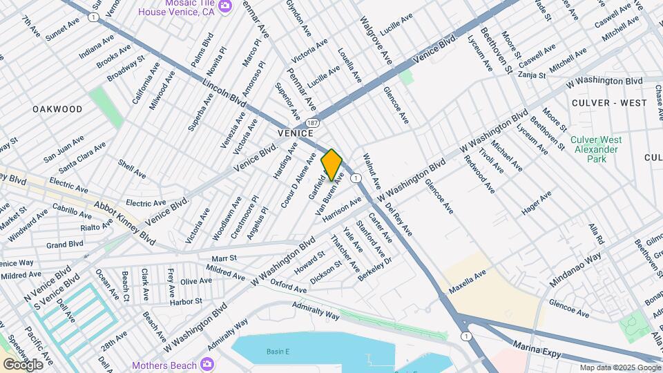1137 Van Buren Ave Mapa y Detalles de la Ubicación