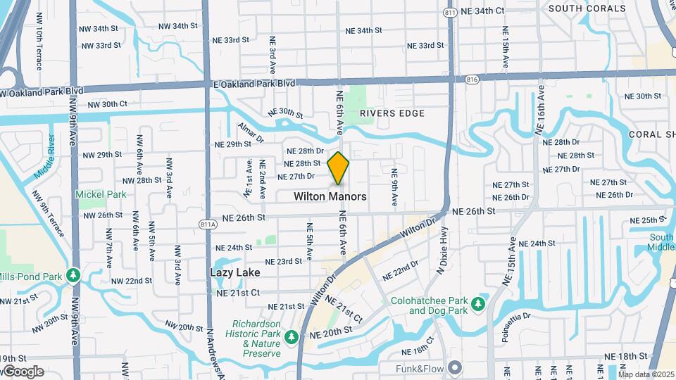 2701 NE 6th Ave Map and Location Details