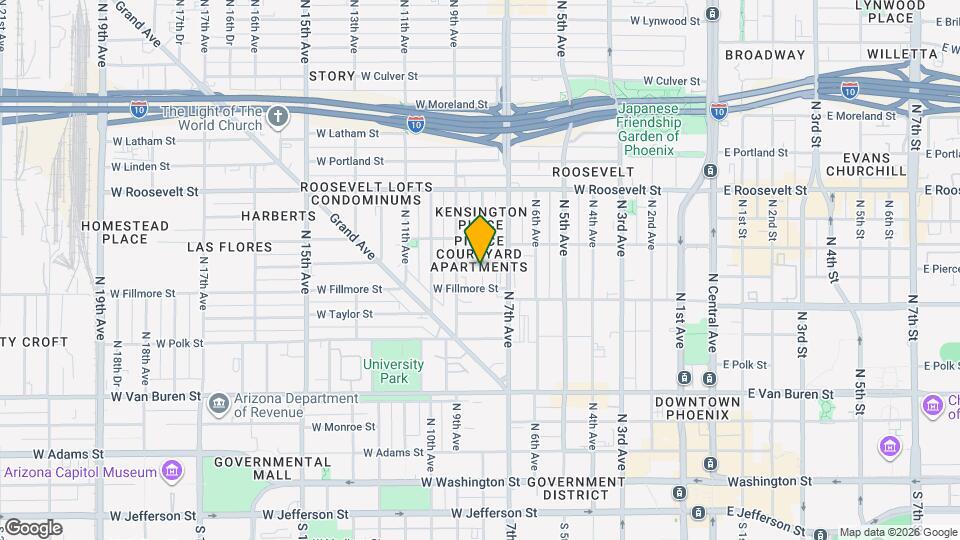 725 W Pierce St Map and Location Details