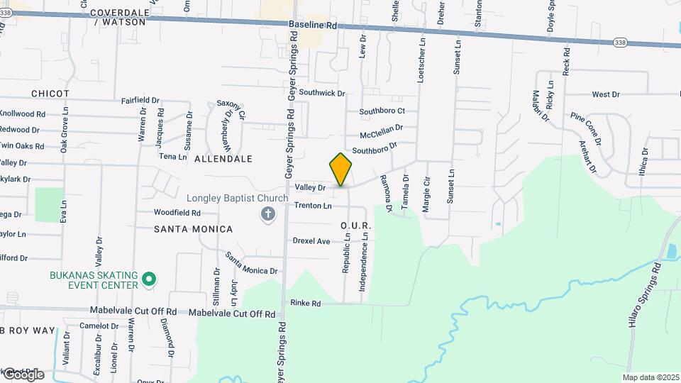 5703 Valley Dr Map and Location Details