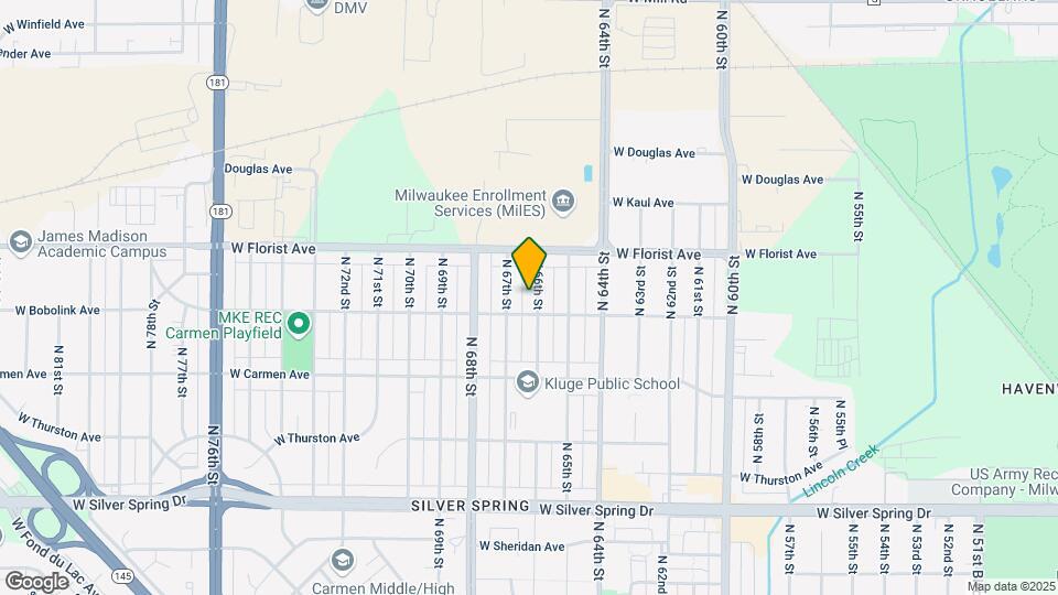 5921 N 66th St Map and Location Details