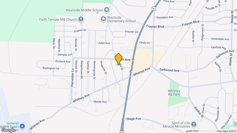 3129 Hillis St Map and Location Details