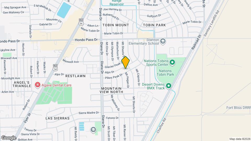 5133 Pikes Peak Dr Map and Location Details