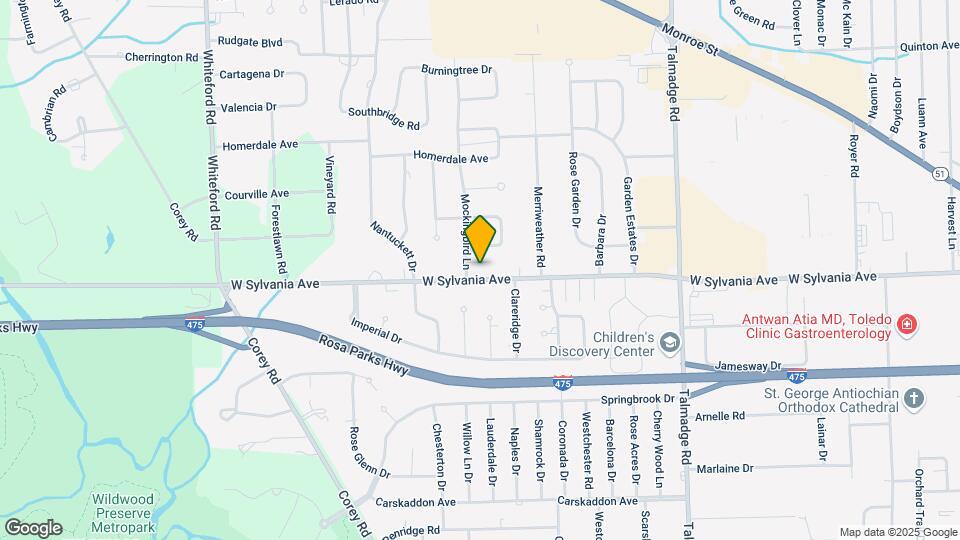 4626 W Sylvania Ave Map and Location Details