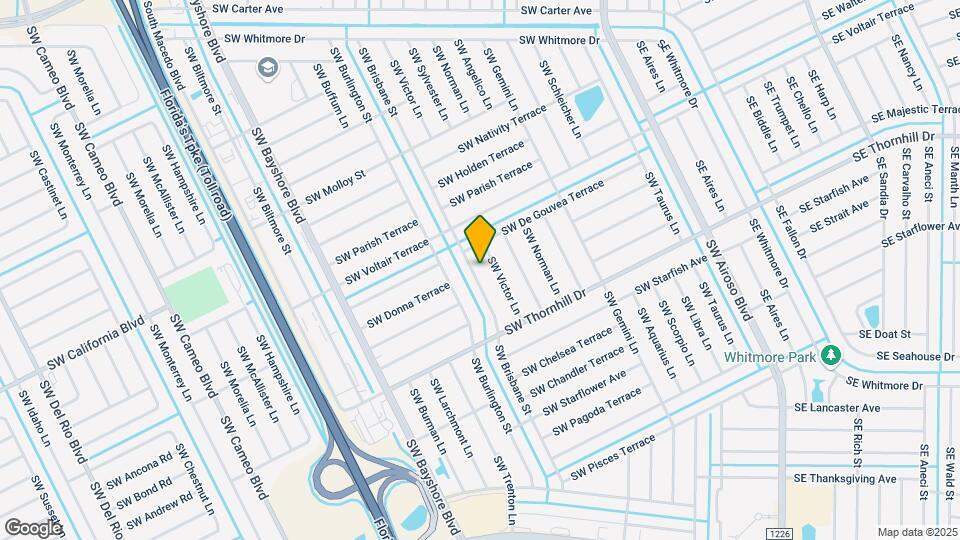 1937 SW Brisbane St Map and Location Details