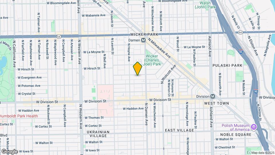 2031 W Evergreen Ave Map and Location Details