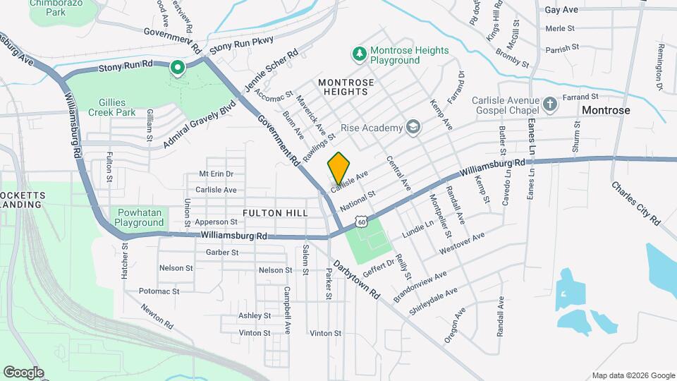 1701 Carlisle Ave Map and Location Details