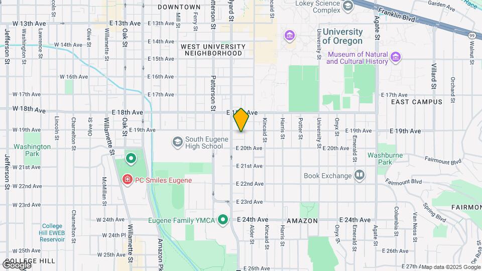 736 E 19th Ave Map and Location Details