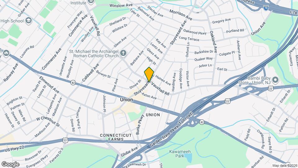 1081 Stuyvesant Ave. Mapa y Detalles de la Ubicación