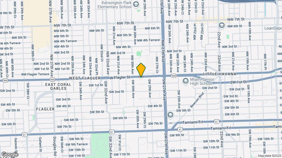 2960 W Flagler St Map and Location Details