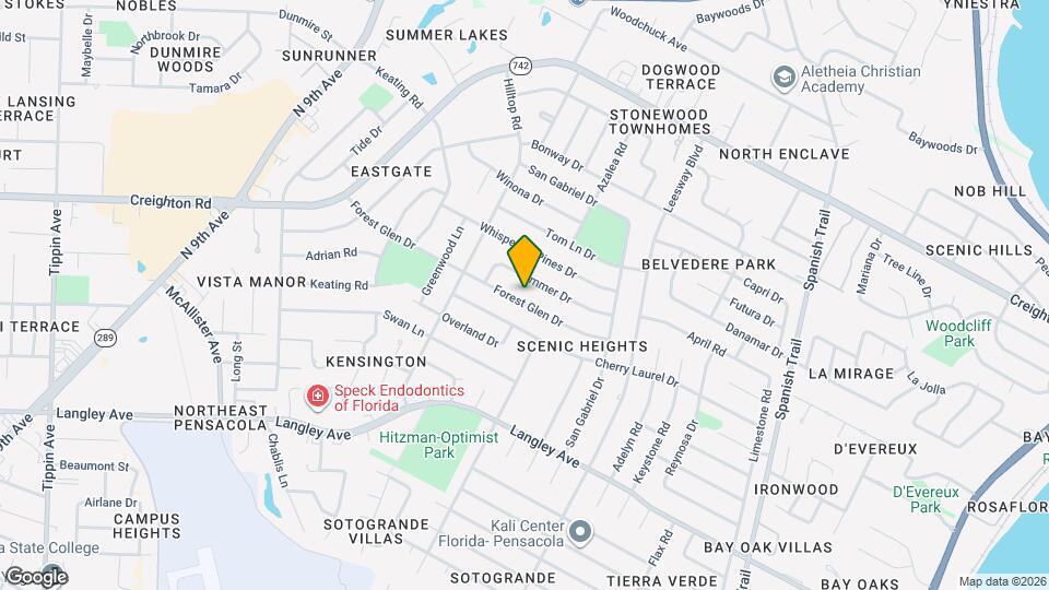 3730 Forest Glen Dr Map and Location Details