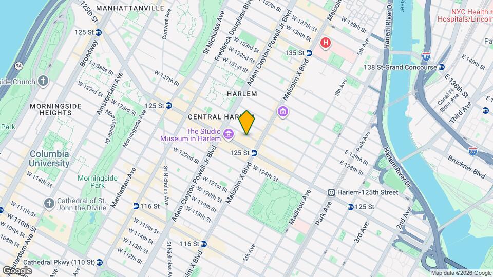 126 West 126th Street Mapa y Detalles de la Ubicación