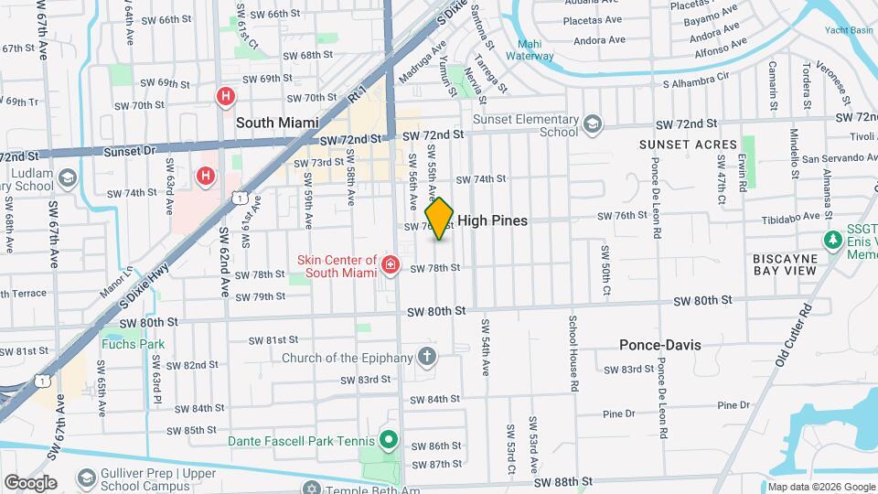 7701 SW 55th Ave Map and Location Details