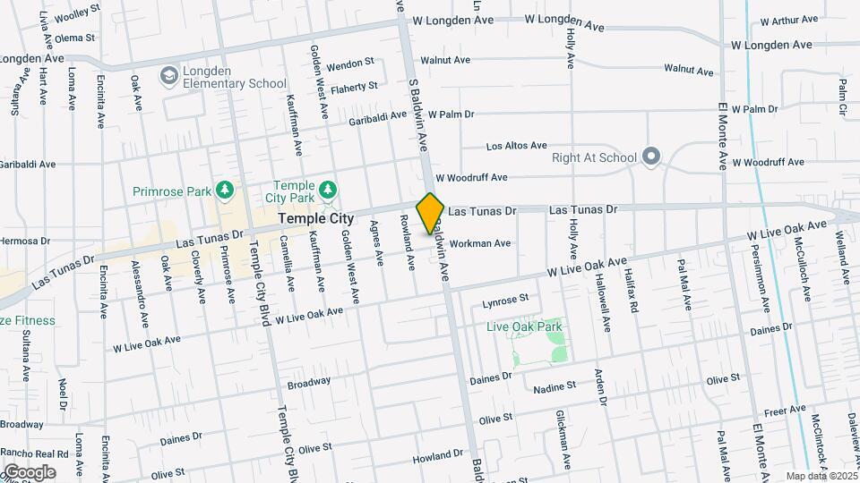 5807-5809 Baldwin Ave Mapa y Detalles de la Ubicación