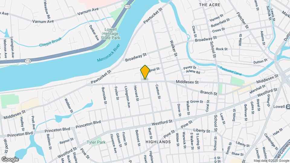 1213 Middlesex St Mapa y Detalles de la Ubicación