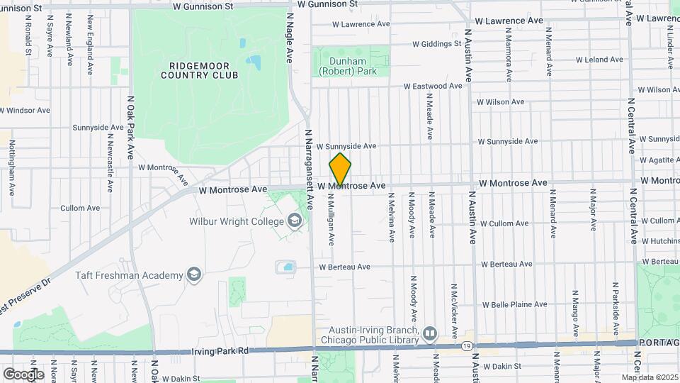 6313 W Montrose Ave, Unit 1st Map and Location Details