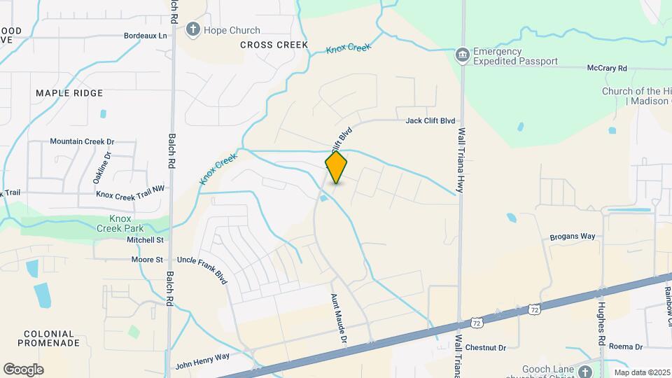 205 John Clift Cir Map and Location Details