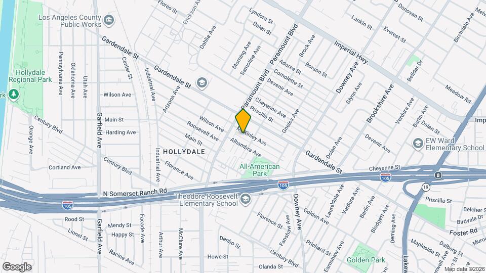 8032 McKinley Ave Map and Location Details