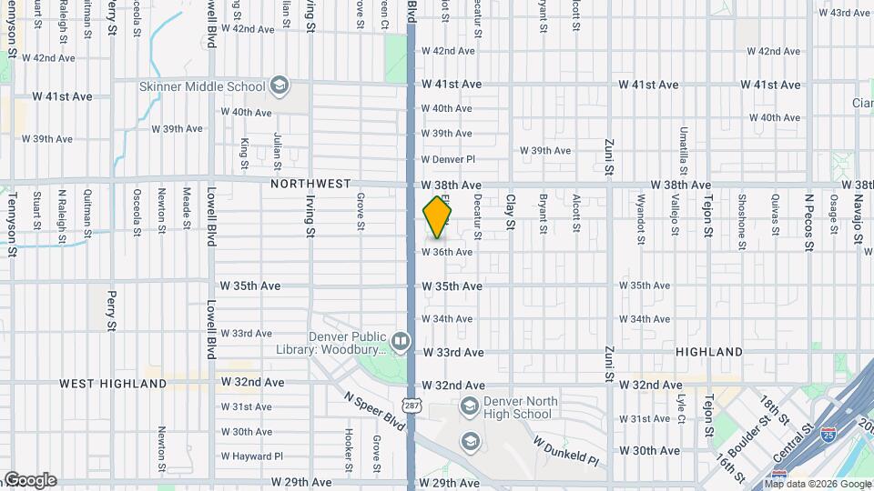 3611 Eliot St Map and Location Details