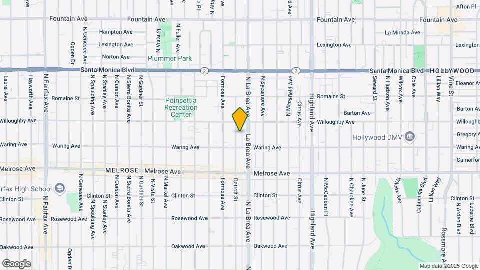 832 N Detroit St, Unit 2 Mapa y Detalles de la Ubicación
