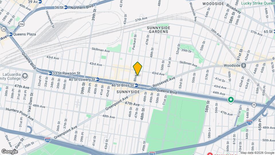 43-33 46th St, Unit A8 Mapa y Detalles de la Ubicación