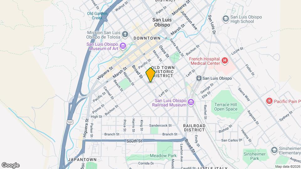 1510 Broad St Map and Location Details