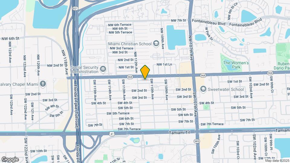 11195 SW 1st St Map and Location Details
