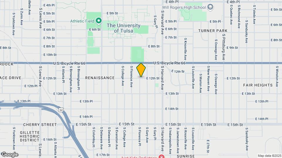 1203 S Florence Pl Map and Location Details