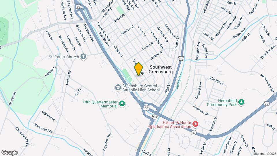 733a Cribbs St Map and Location Details