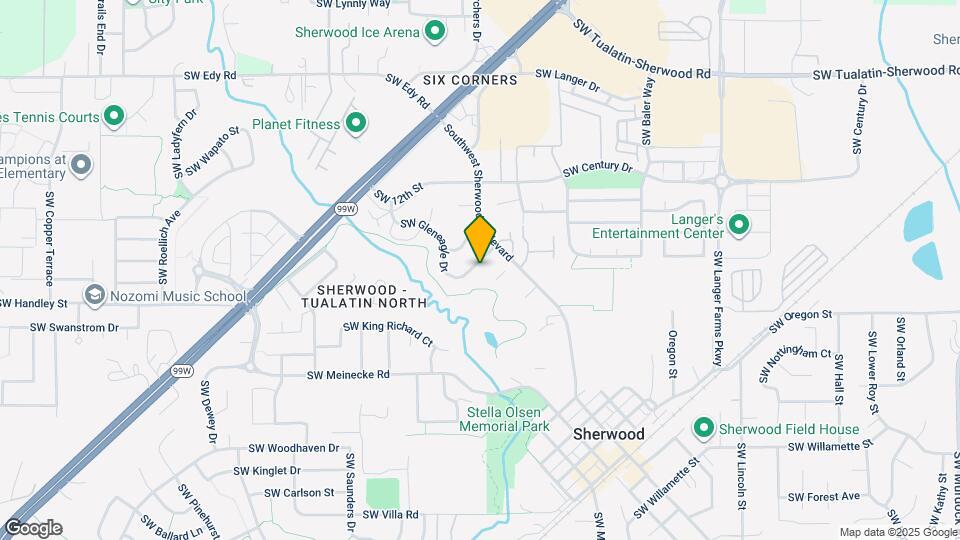 16480 SW Gleneagle Dr Map and Location Details