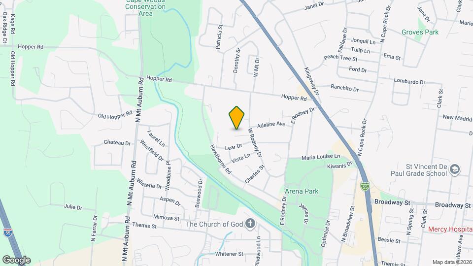 815 W Rodney Dr Map and Location Details