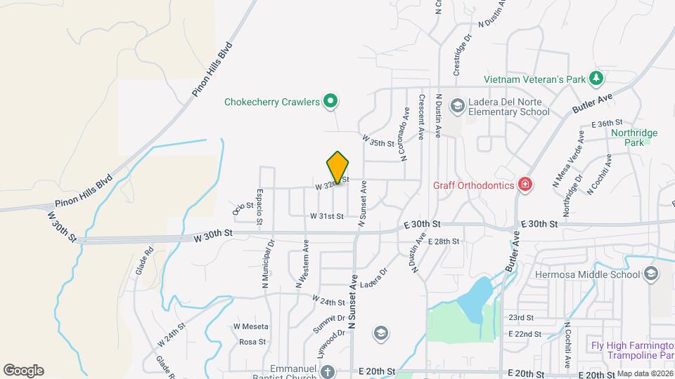 3112 N Mountain View Dr Map and Location Details