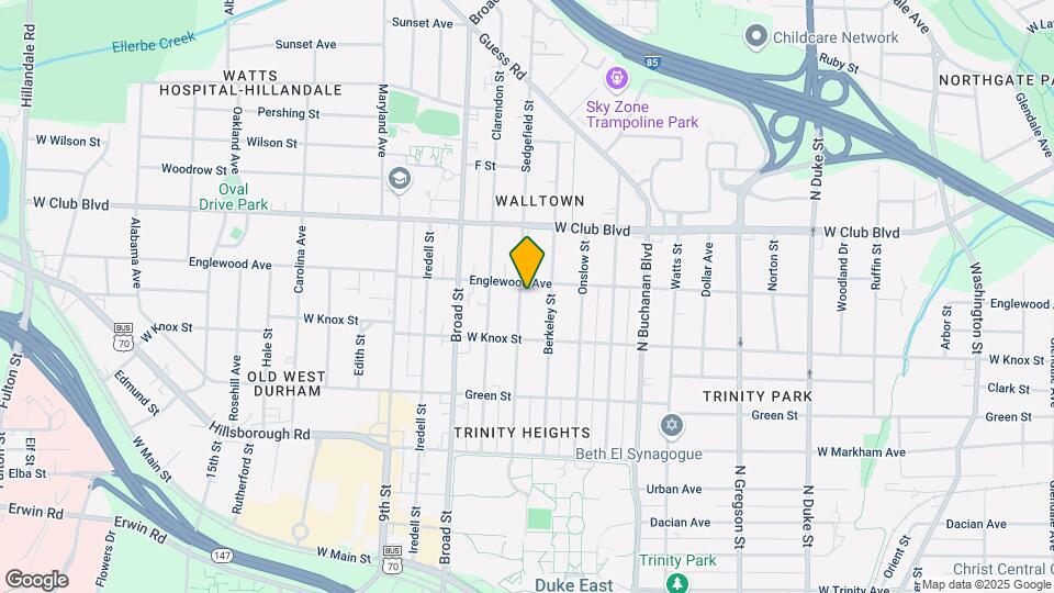 1020 Sedgefield St Map and Location Details