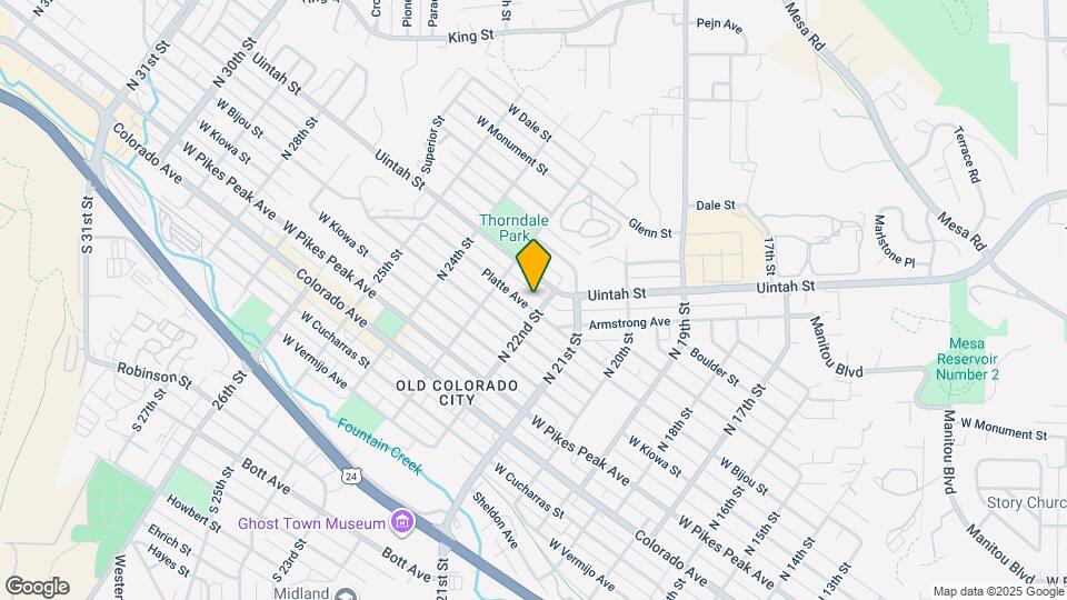 2206 W Platte Ave Map and Location Details