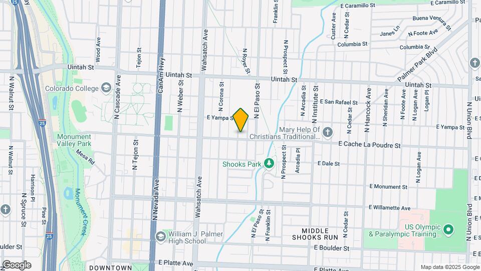 602-606 Cache La Poudre St Map and Location Details