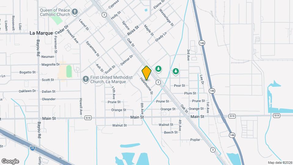 1717 Hawthorne St Map and Location Details