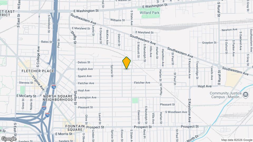 1627 English Ave Map and Location Details